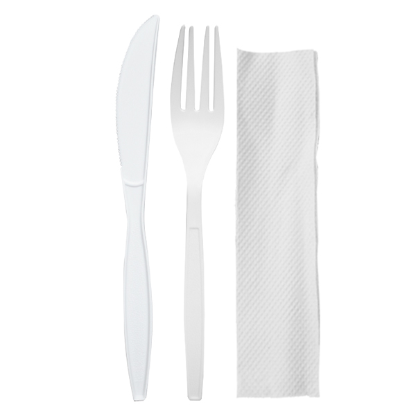 Fork + Knife + Napkin Kit 250pc