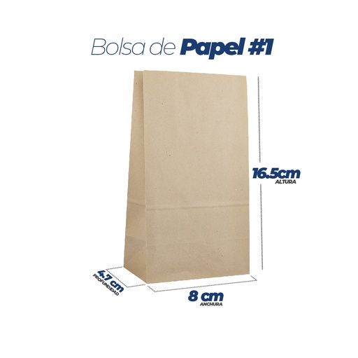 [BOPAK1] BOLSA DE PAPEL No.1 500pc