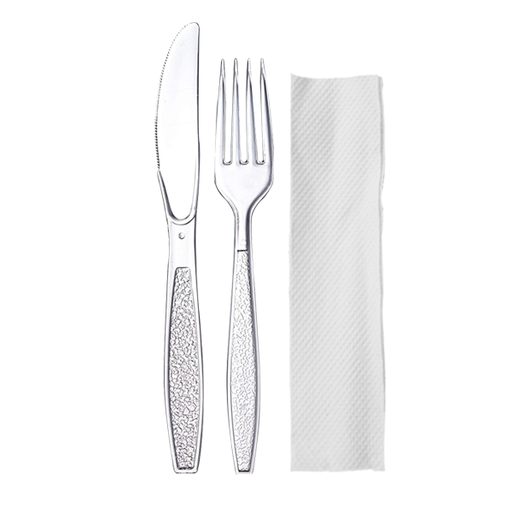 Fork + Knife + Napkin Kit 250pc