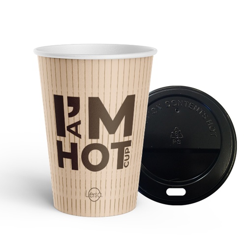 Vaso de Cafe de 8oz CON TAPA VIAJERA