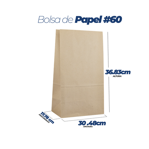 [BOPAK60] Bolsa de Papel No.60 500pc